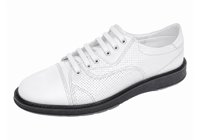 Pantofi barbati casual din piele naturala Alb Matritat GKR231ATR